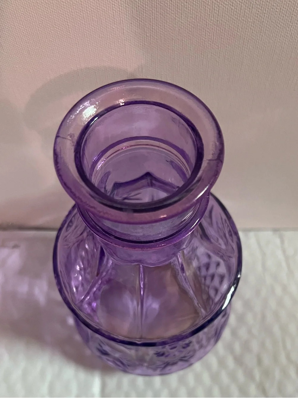 Purple Decorative Glass Vase - Brand Unspecified